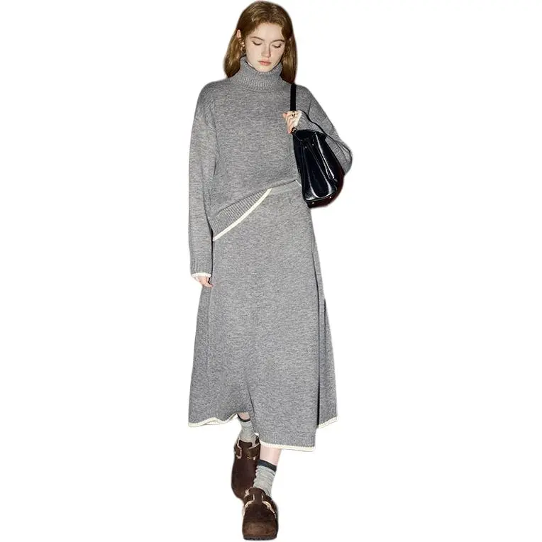 KUHNMARVIN Skirt Pullover Women's Gray-7