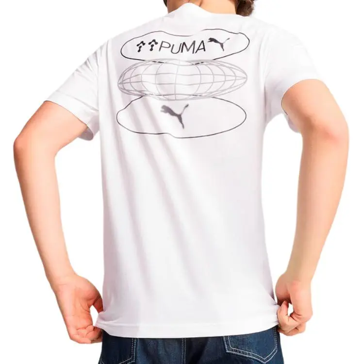 PUMA GRAPHICS 3 Circles Tee T Shirt Men's White-4