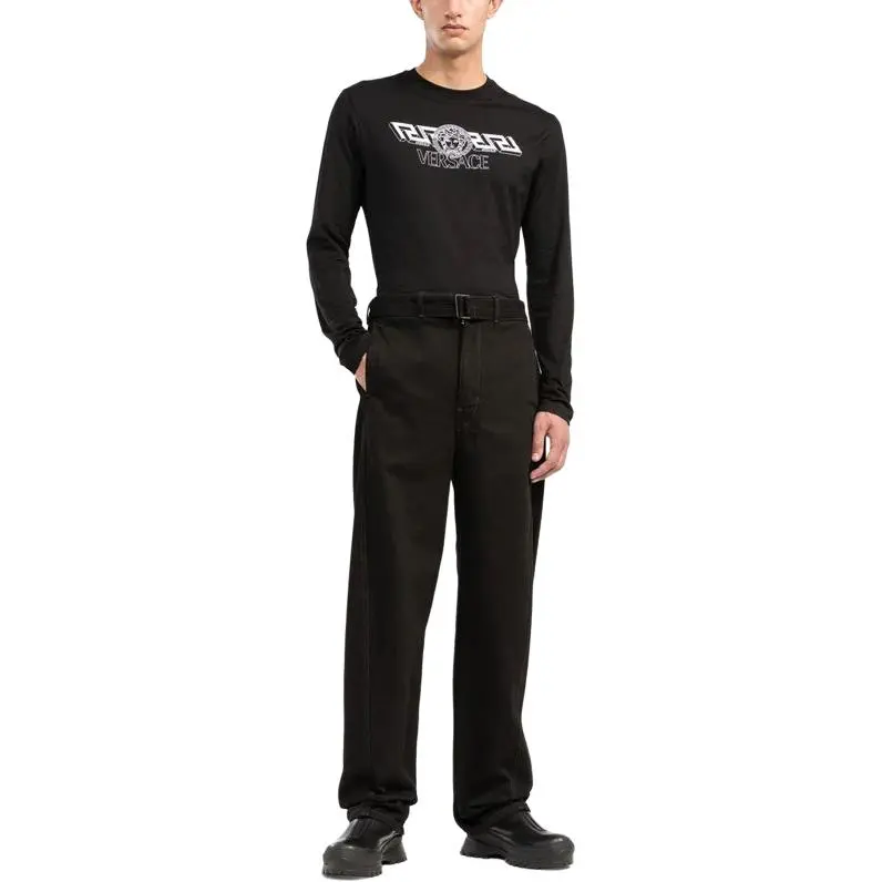 VERSACE T Shirts Men Black-2