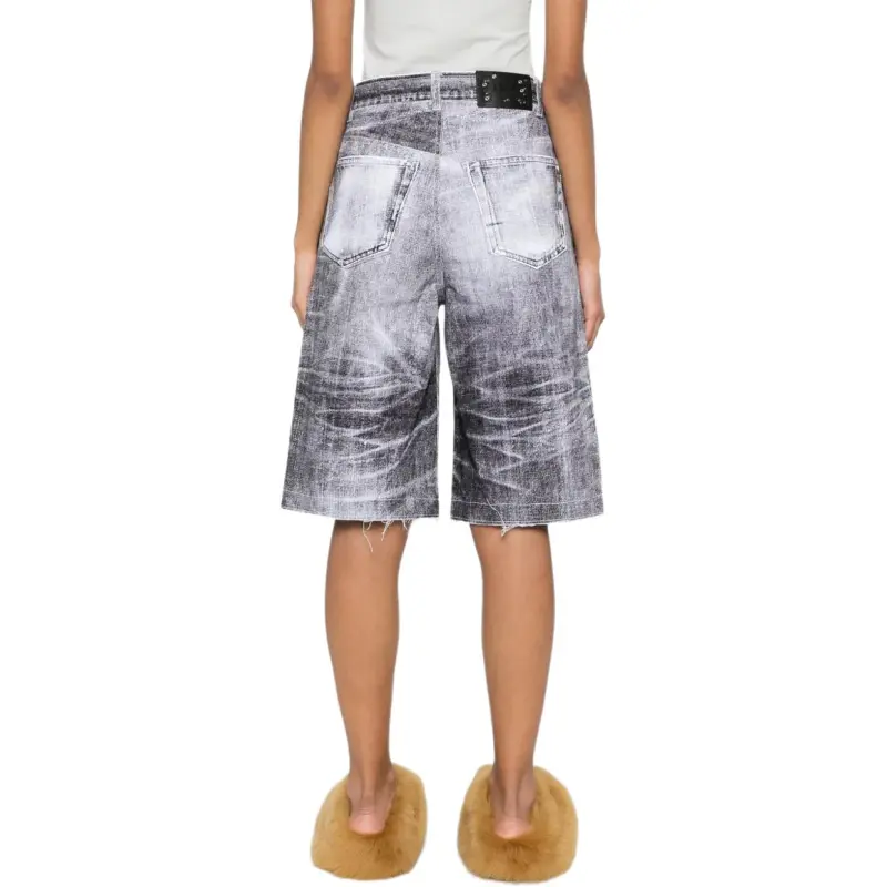 ANDERSSON BELL Lace panels Denim Shorts-3