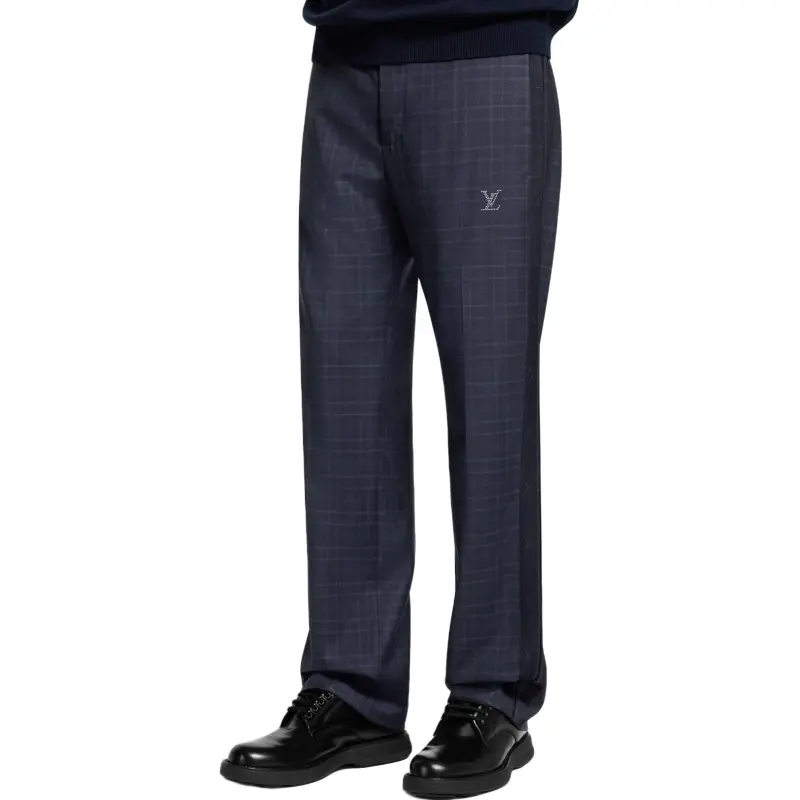 LOUIS VUITTON SS25 Casual Pants Men's Dark Blue-3