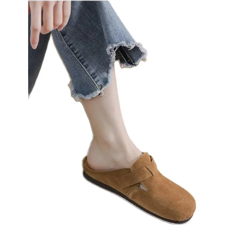 Qiao Anju Home Slippers Camel Khaki Brown-14