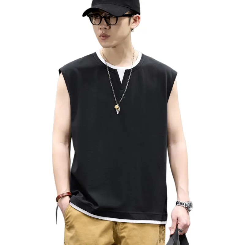 BUYDAUL Sleeveless T Shirt Men's-5