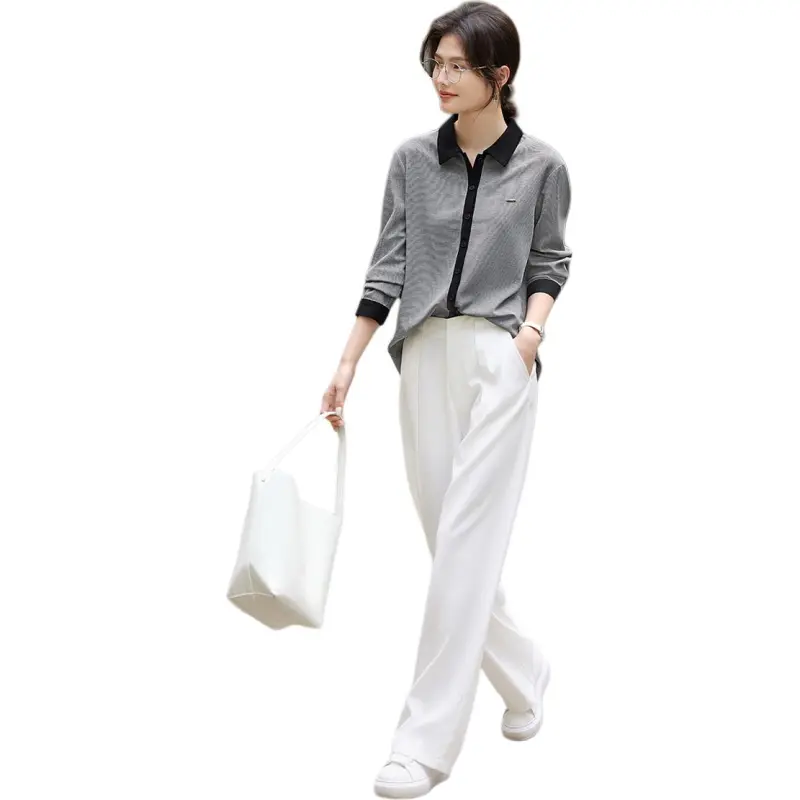 XWI Shirt Women's Heather Gray & Black-3