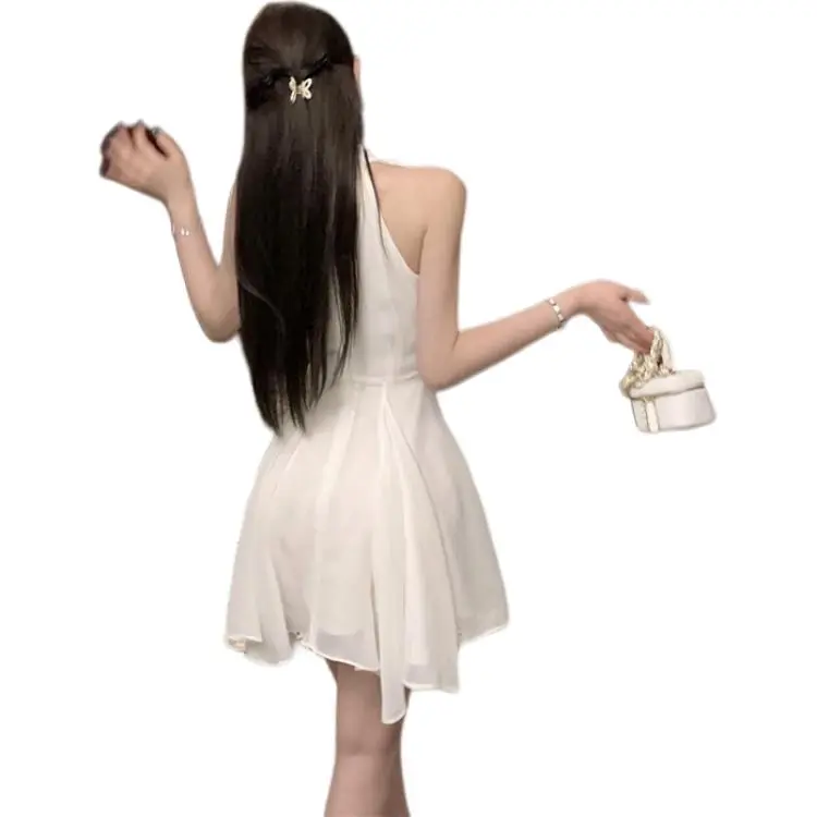 GOSO Sleeveless Dresses Women's Cream White-1