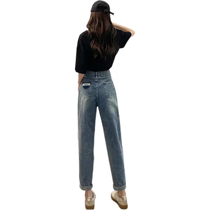 GOSO Jeans Women's Vintage Blue Ripped-1