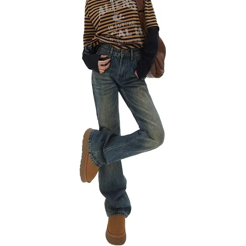 Kazakhstan Jeans Women's Vintage Blue-4