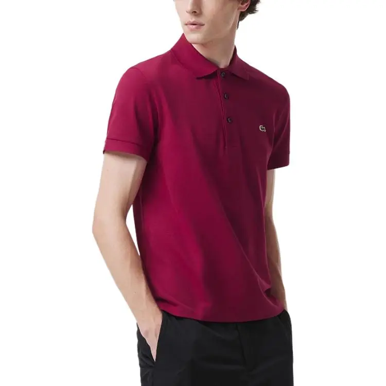 LACOSTE SS25 Polo Shirt Men's Bordeaux Burgundy-2