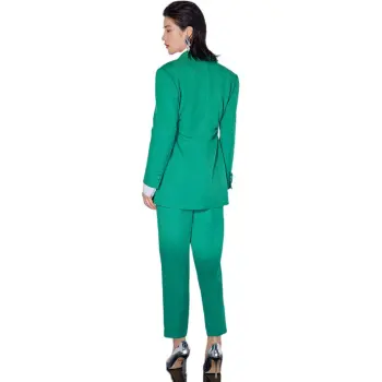 BBLLUUEE Business Suit Women's Forest Green