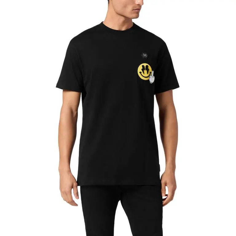 PHILIPP PLEIN Smile patch T shirt-1