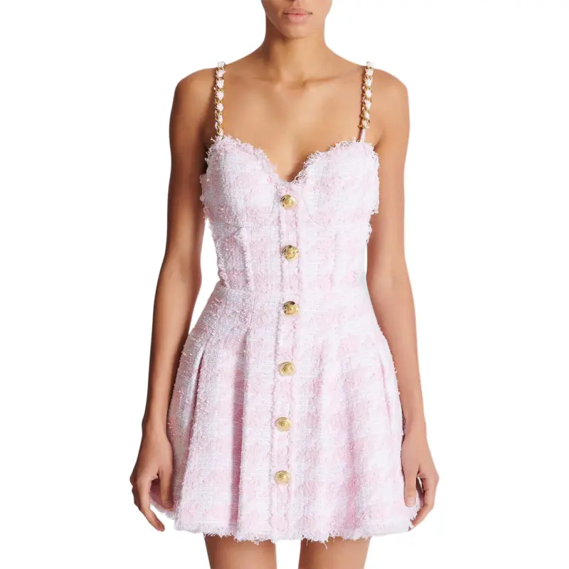 BALMAIN Tweed A line Mini Dress-1