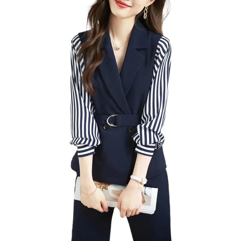 XWI Casual Suit Women's Navy Blue-3