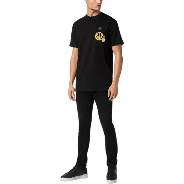 PHILIPP PLEIN Smile patch T shirt-3