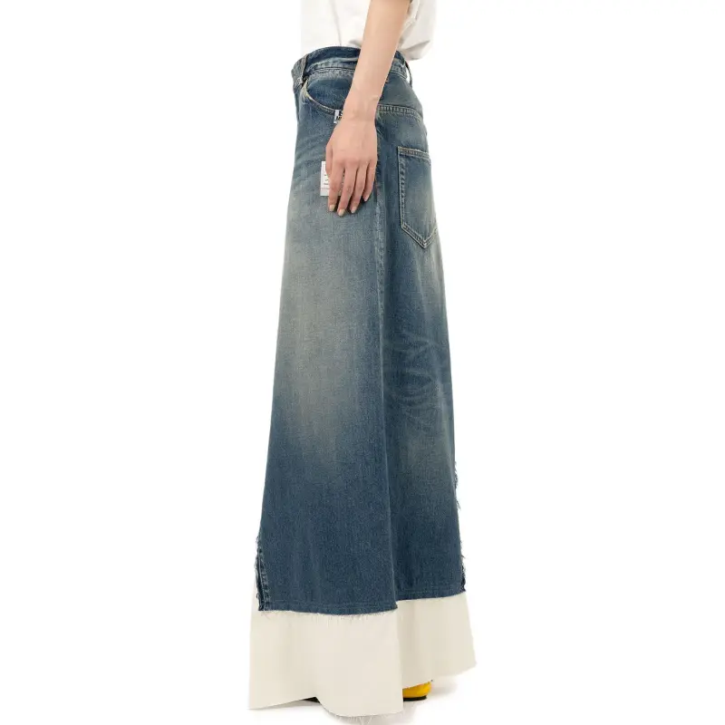 Maison Mihara Yasuhiro Layered Flared Denim Skirt-5