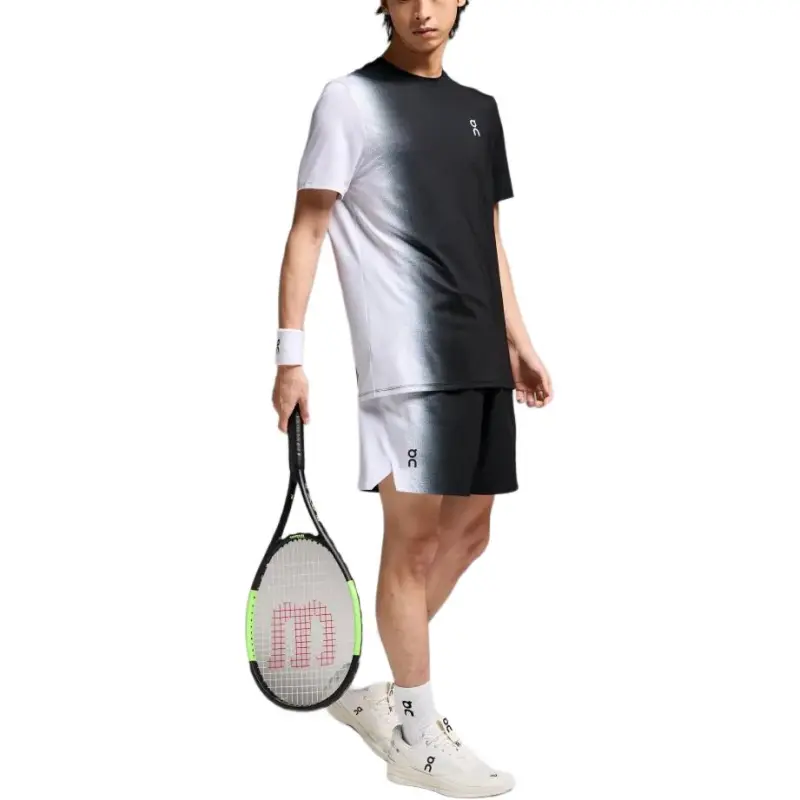 On Court Tennis Bottoms Men's Black White-3