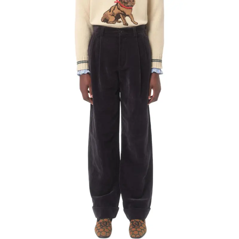 Valentino SS25 Casual Pants Men's Black-2