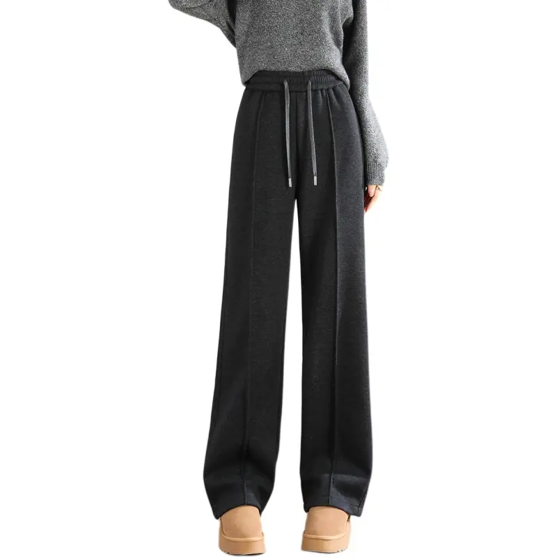 Weixi Casual Pants Women's Black Gray Color-4