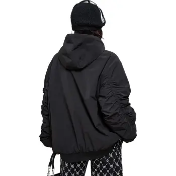 MUGUOGUOMU Velvet feel Coat Women's Black