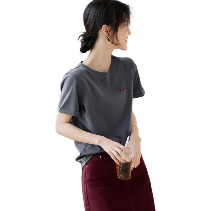 XWI T Shirt Women's Smoke Cloud Gray-5