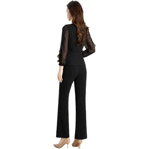 Mylan Spring, Summer, Fall Casual Suit Slim Fit Women's Black