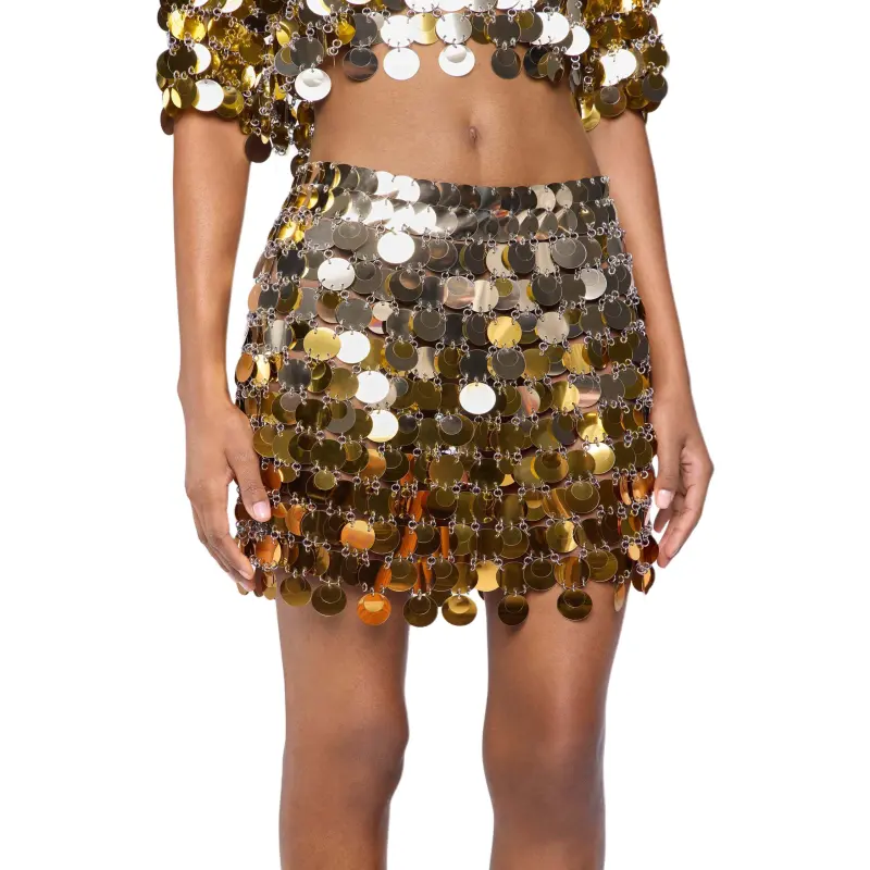 Paco Rabanne Gradient effect Mini Skirt-4