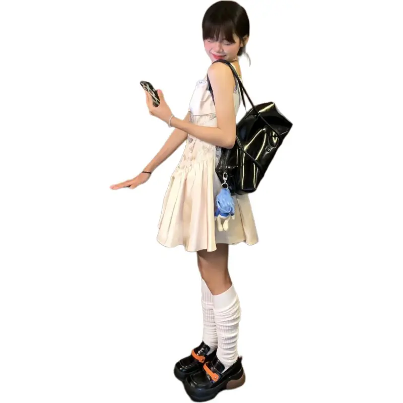 Mu Xiao Xin Slip Dresses Women's Image Color-1