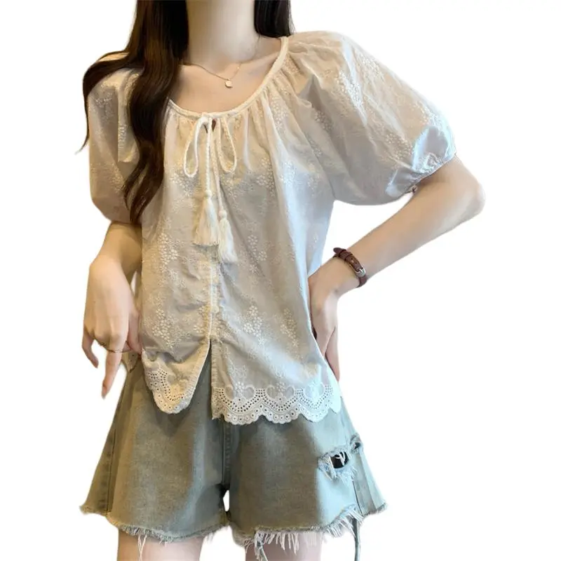 Mu Xiao Xin Chiffon Shirt Women's-5