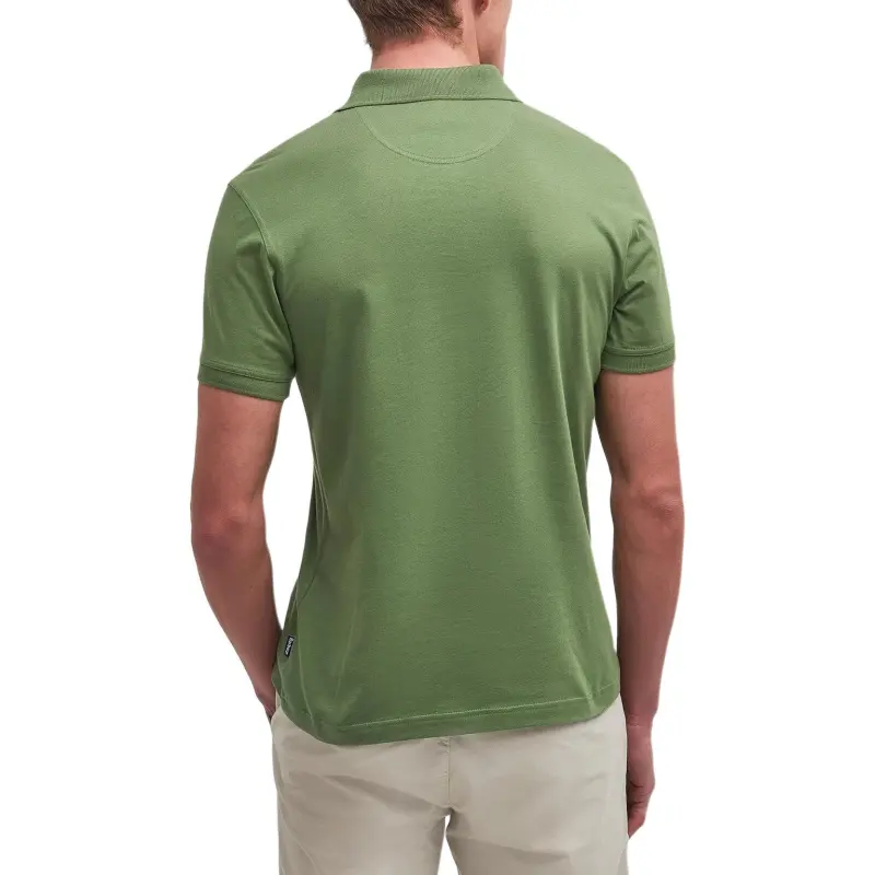 BARBOUR Hirstly FW24 Polo Shirt Men's Pea Green-2