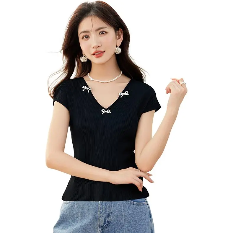 La Chapelle T Shirts Women's Black-3