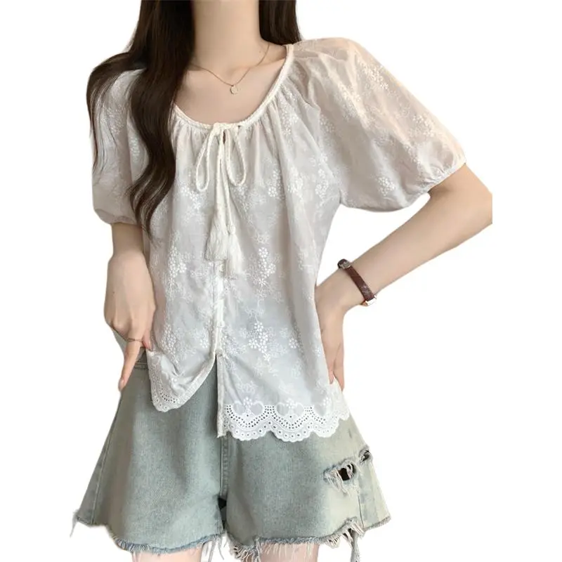 Mu Xiao Xin Chiffon Shirt Women's-4