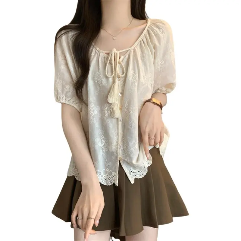 Mu Xiao Xin Chiffon Shirt Women's-2