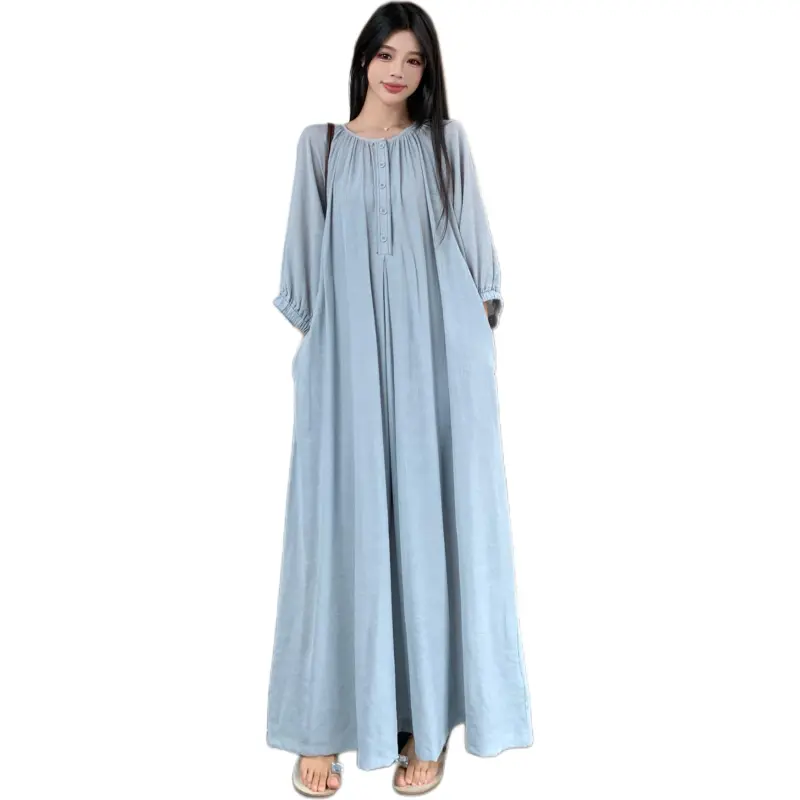 Mu Xiao Xin Long Sleeved Dress Women's-1