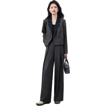 XINFEIYU Casual Suit Women's Dark Gray