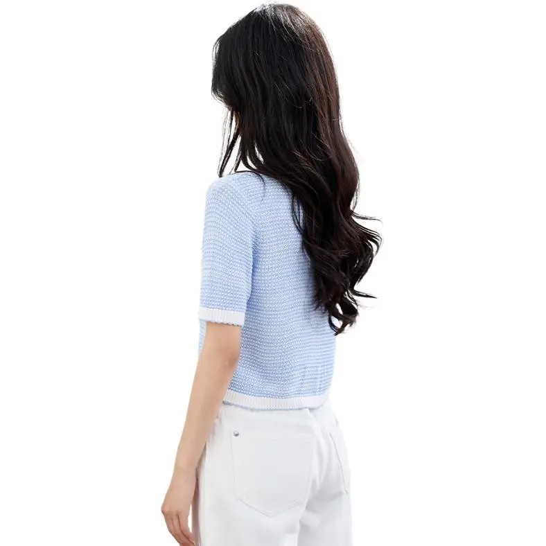 La Chapelle Knitwear Women's Blue-4