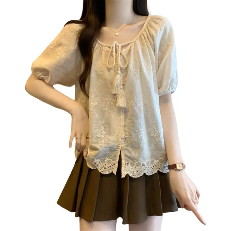 Mu Xiao Xin Chiffon Shirt Women's-1