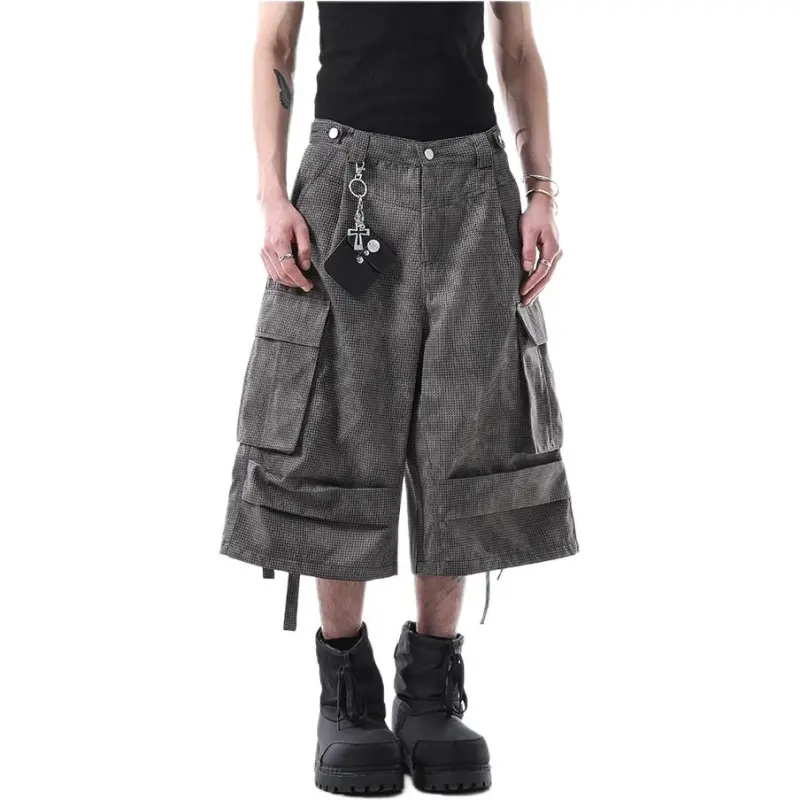VINMUK Cargo Shorts Unisex Dark Gray-6
