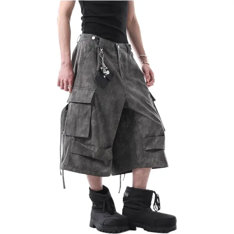 VINMUK Cargo Shorts Unisex Dark Gray-7