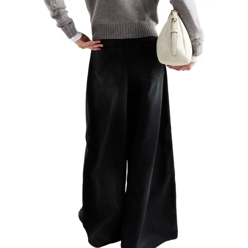 PRADA Wide Leg Denim Jeans-3