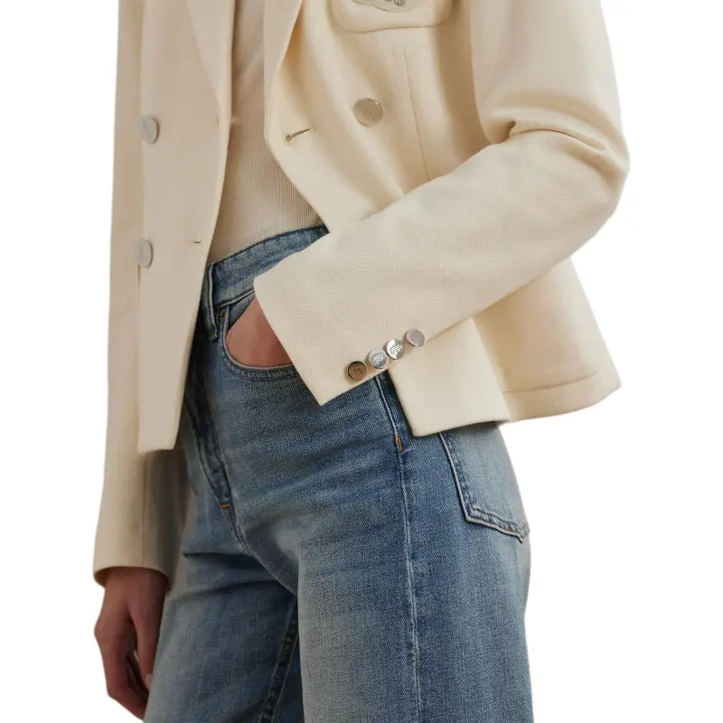 LAUREN RALPH LAUREN Business Suit Coat Women's Cream-4