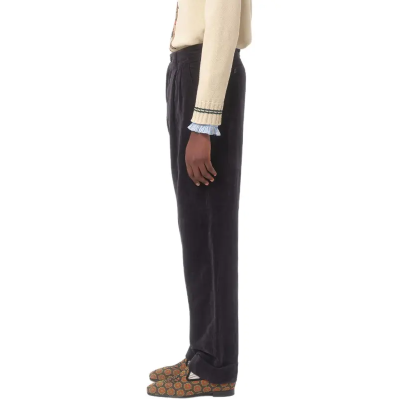 Valentino SS25 Casual Pants Men's Black-4