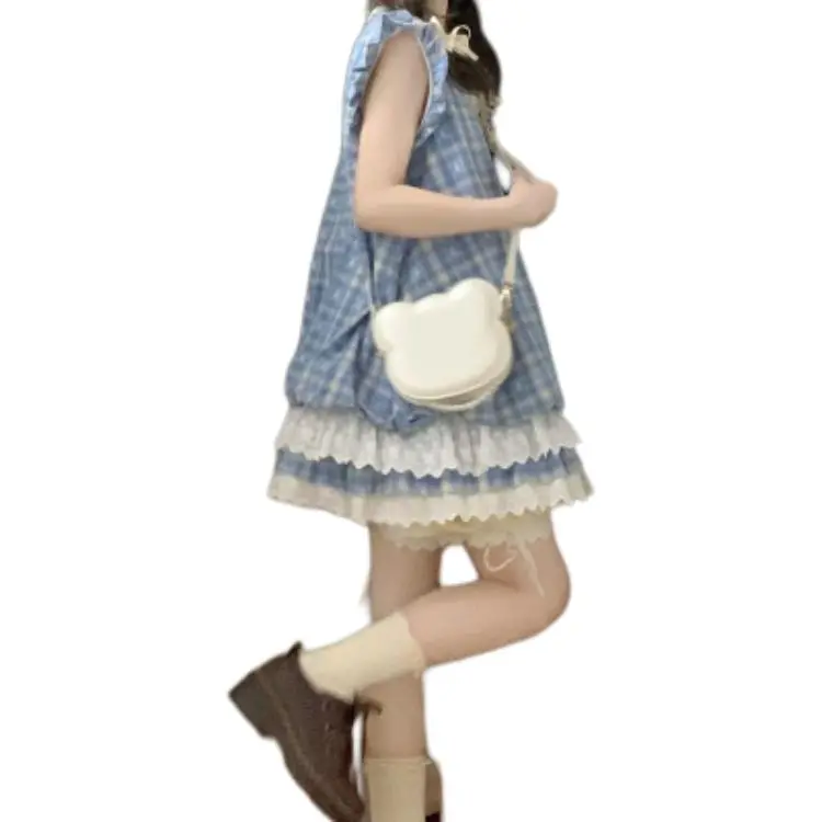 Mu Xiao Xin Short Sleeved Dress Women's-1