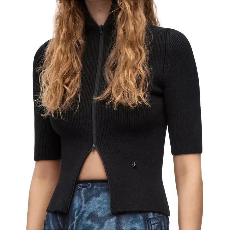 LOEWE FW22 Crop Tops Women's Black-3