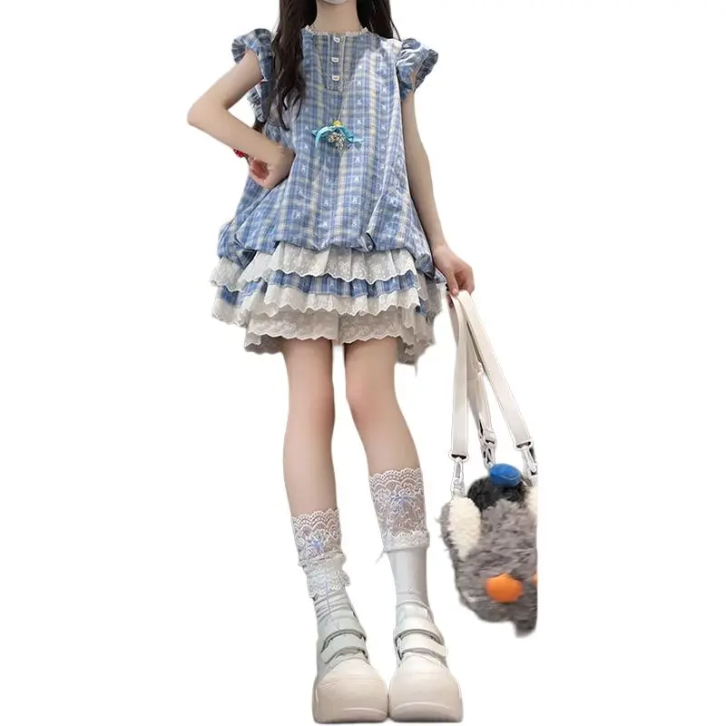 Mu Xiao Xin Short Sleeved Dress Women's-2