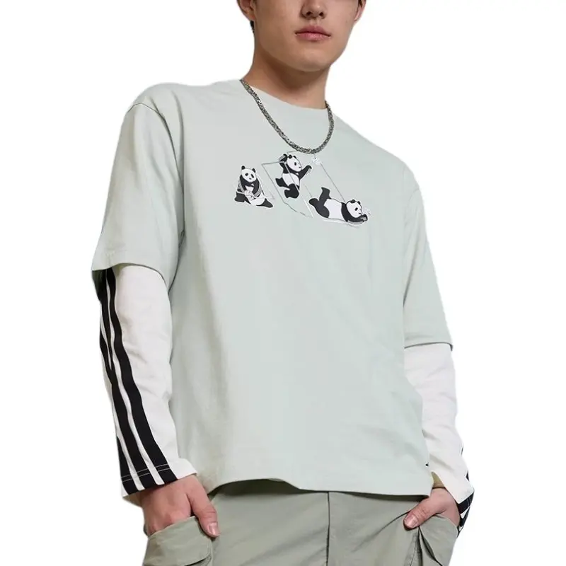 Adidas T Shirt Unisex Linen Green-1