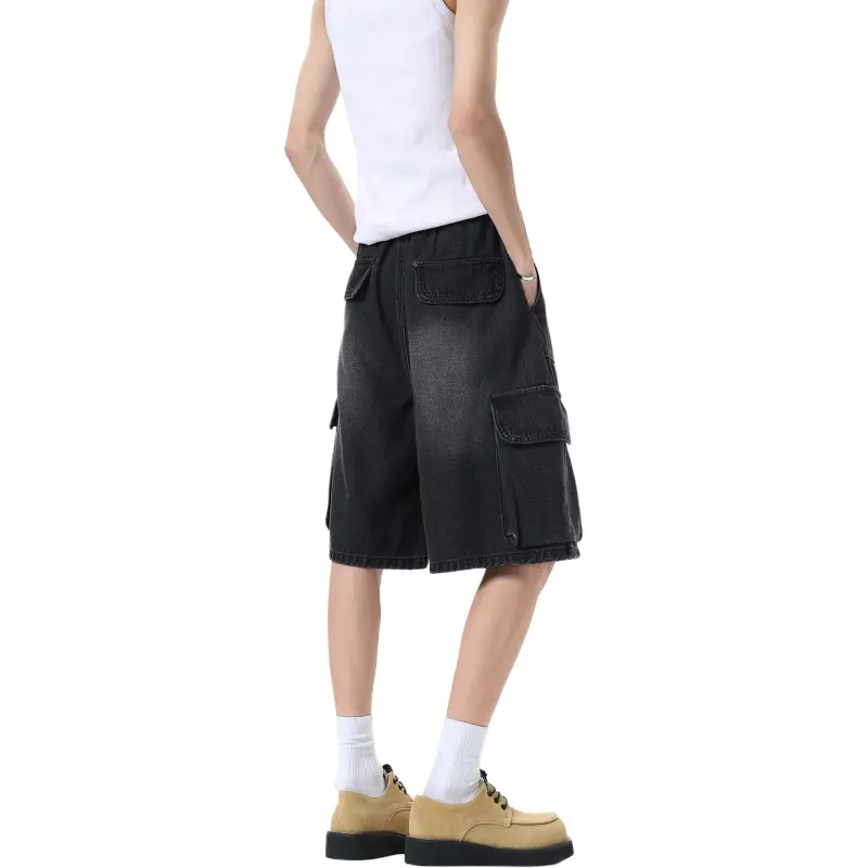 Double Dealer Denim Shorts Unisex-5