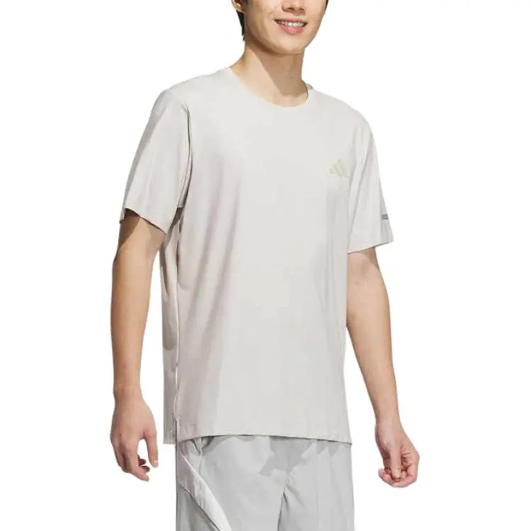 Adidas T Shirts Men Beige-2