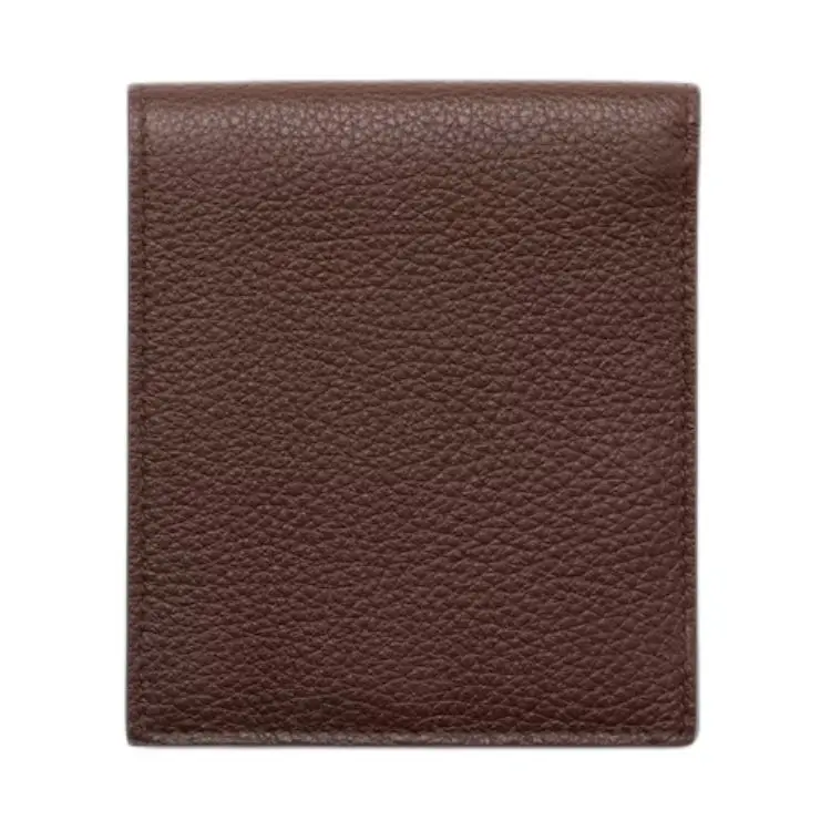 PRADA Cow Leather Wallet Unisex Brown-2
