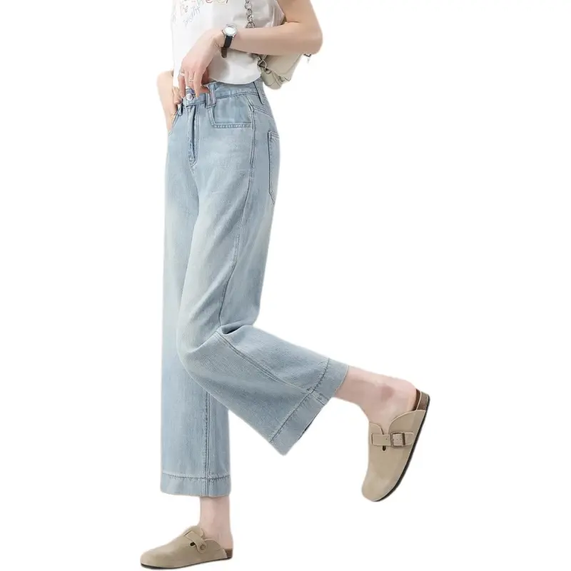 Weixi Casual Pants Women's Light Blue-2