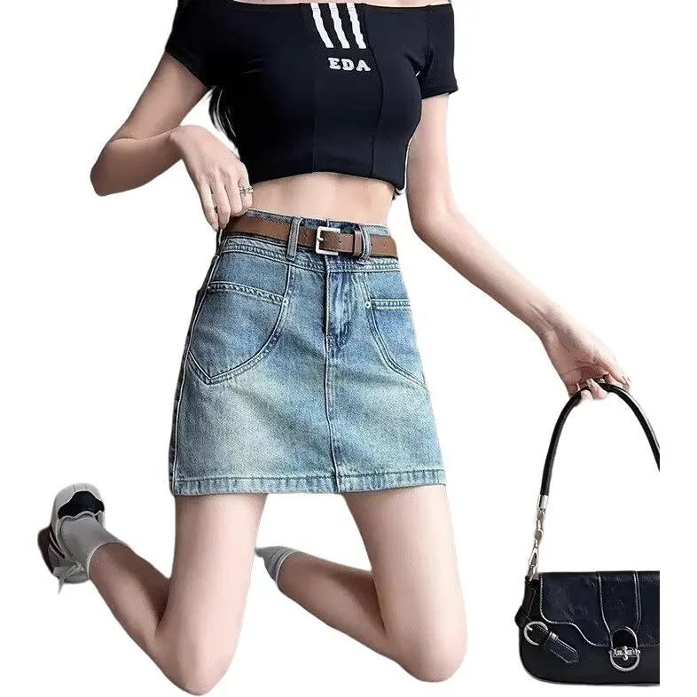 The New Age Family Denim Short Skirts Women's-1