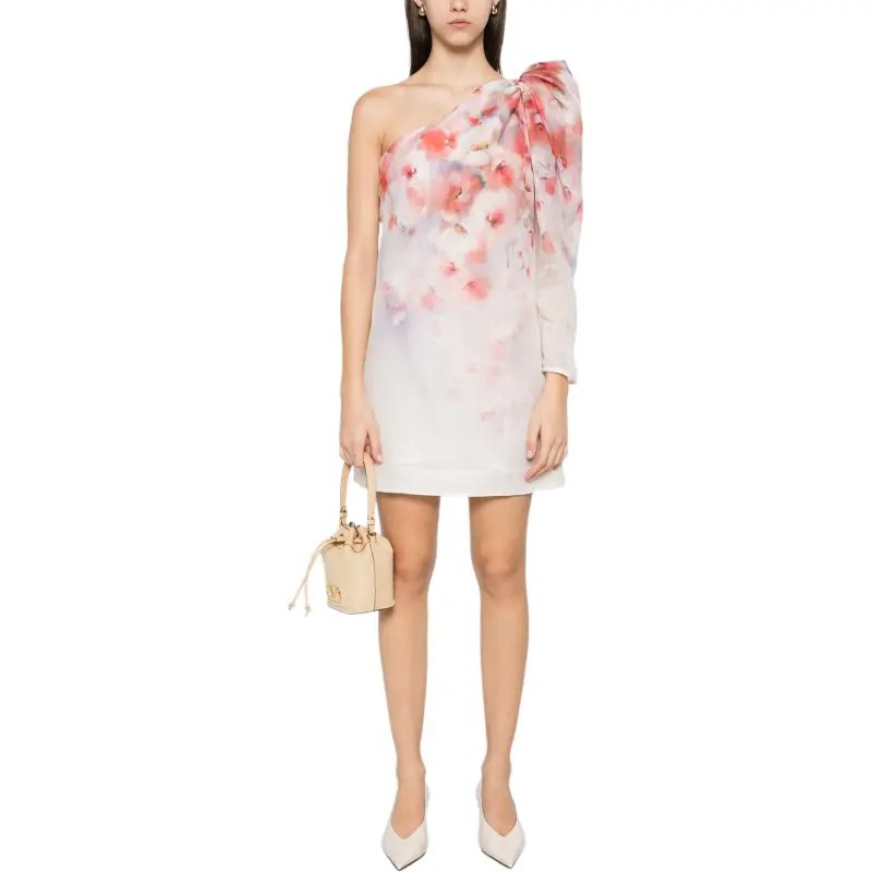 Zimmermann Crush Asymmetrical Mini Dress-1
